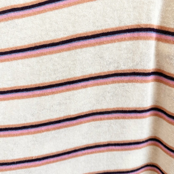 We The Free Tank Women’s Size Large Lost At Sea Stripe Twist Back Cotton - Picture 2 of 7